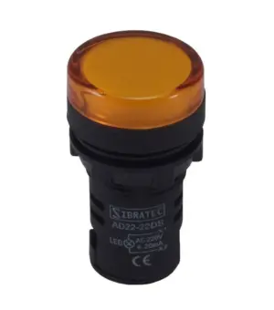Sinaleira Led 22mm 110-220v Amarela Ampl4y Cod.9482 Sibratec