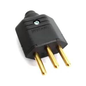 Plug Macho 2 Pinos+terra 10a Preto Pld1-3 Margirius